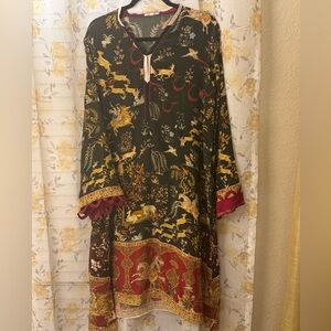 Sania maskatiya large silk tunic